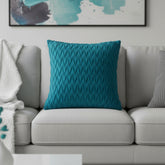 Textured Cushion Cover in Turquoise
