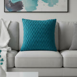 Textured Cushion Cover in Turquoise
