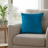Blue Textured Cushion Cover