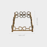 Premium Gold Metal Mirrored Décor Tray