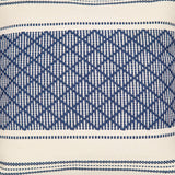 Blue Diamond Tassel Cushion Cover