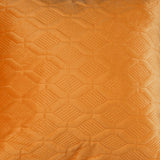 Orange Diamond-Textured Soft Cushion Cover
