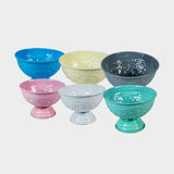 Set of 6 Decorative Metal Bowls