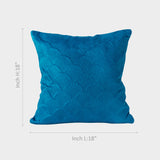 Blue Textured Cushion Cover