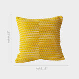 remium Yellow Textured Cushion Cover