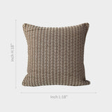 Beige Pleated Soft Cushion Cover