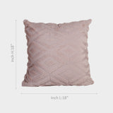 Pink Textured Diamond Cushion Cover