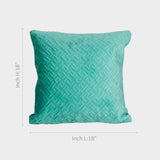 Soft Textured Teal Cushion Cover
