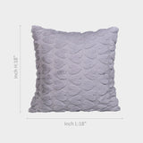 White Heart Texture Cushion Cover