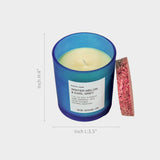 Aroma Candle in Blue Frosted Jar