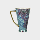 Blue Mosaic Porcelain Mug