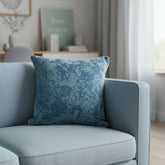 Blue Textured Cushion Cover