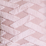 Blush Pink Textured Weave Cushion Cover