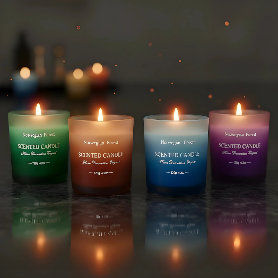 Colorsfull LED jars candles