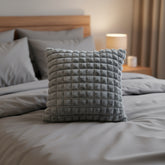 Cute Textured Gray Cushion Cover