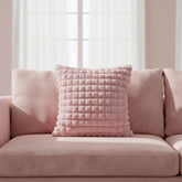 Cute Textured Pink Cushion Cover