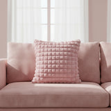 Cute Textured Pink Cushion Cover