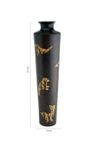 Wooden Vase with Gold Leaf Detailing
