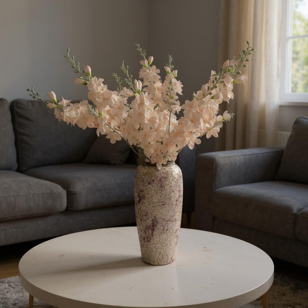 Delphinium Soft Peach Flowers