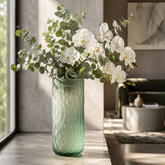 Glass Vase with Textured Finish