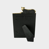 Gold-Finish Floral Resin Photo Frame.