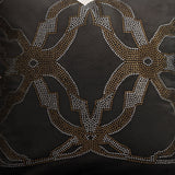 Gray Diamond-Studded Pattern Cushion cover