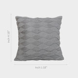 Gray Diamond Cushion Cover.