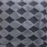 Gray Diamond Pattern Cushion Cover.