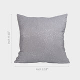 Gray Floral Design Cushion Cover.