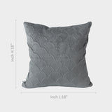 Gray Textured Cushion Cover.