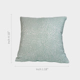 Green Floral Design Cushion Cover.