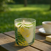 Jungle theme soy wax jar candle