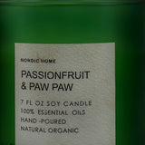 Luxury Aroma Candle in Green Frosted Jar.