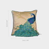 Peacock Design Cushion Cover