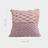 Pink 3D Plush design cushion cover.
