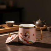 Pink Porcelain Tea Mug