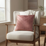 Pink Textured Cushion Cover