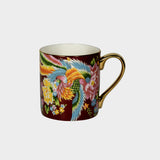Porcelain Mug with Phoenix Artwork.