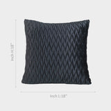 Premium Black Textured Cushion Cover.