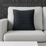 Premium Black Textured Cushion Cover