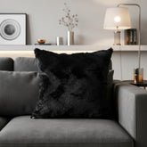 Premium Black Zigzag Textured Cushion Cover