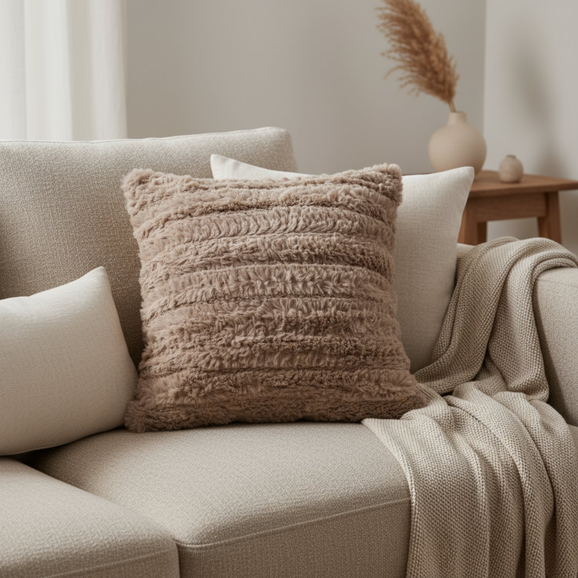 Premium Brown Cushion Cover