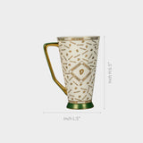 Premium Porcelain Mug with Golden Handle.