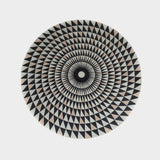 Round Resin Top Coffee Table with Metal Legs.