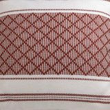Rust Diamond Tassel Cushion Cover.