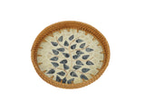 Blue Petal Mother of Pearl Round Tray
