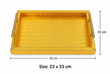 Golden Luxe Big Square Tray