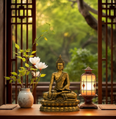 Seated Buddha Sculpture