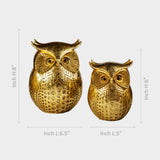 Set of 2 Owl Decorative Owls.