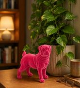 Hot Pink Bulldog Figurine